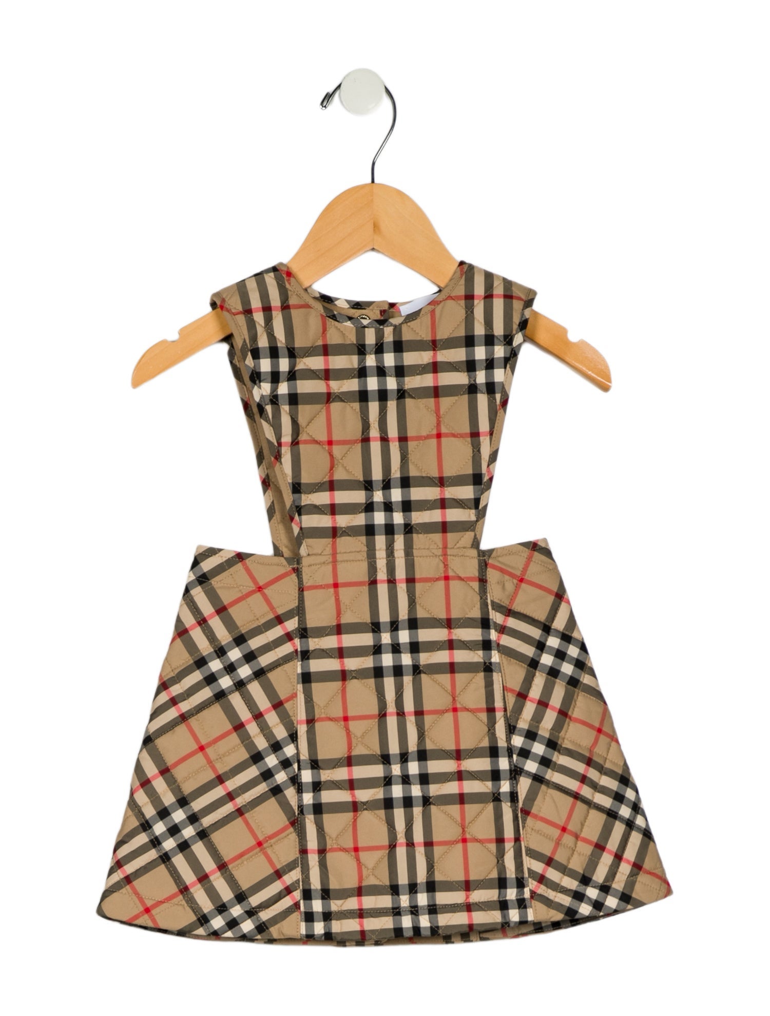 Burberry Toddler Girls' Patterned Quilted Sleeveless Dress w/Tags