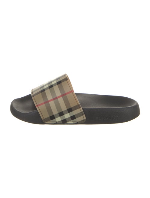 Burberry Nova Check Pattern Rubber Slides