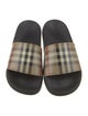 Burberry Nova Check Pattern Rubber Slides