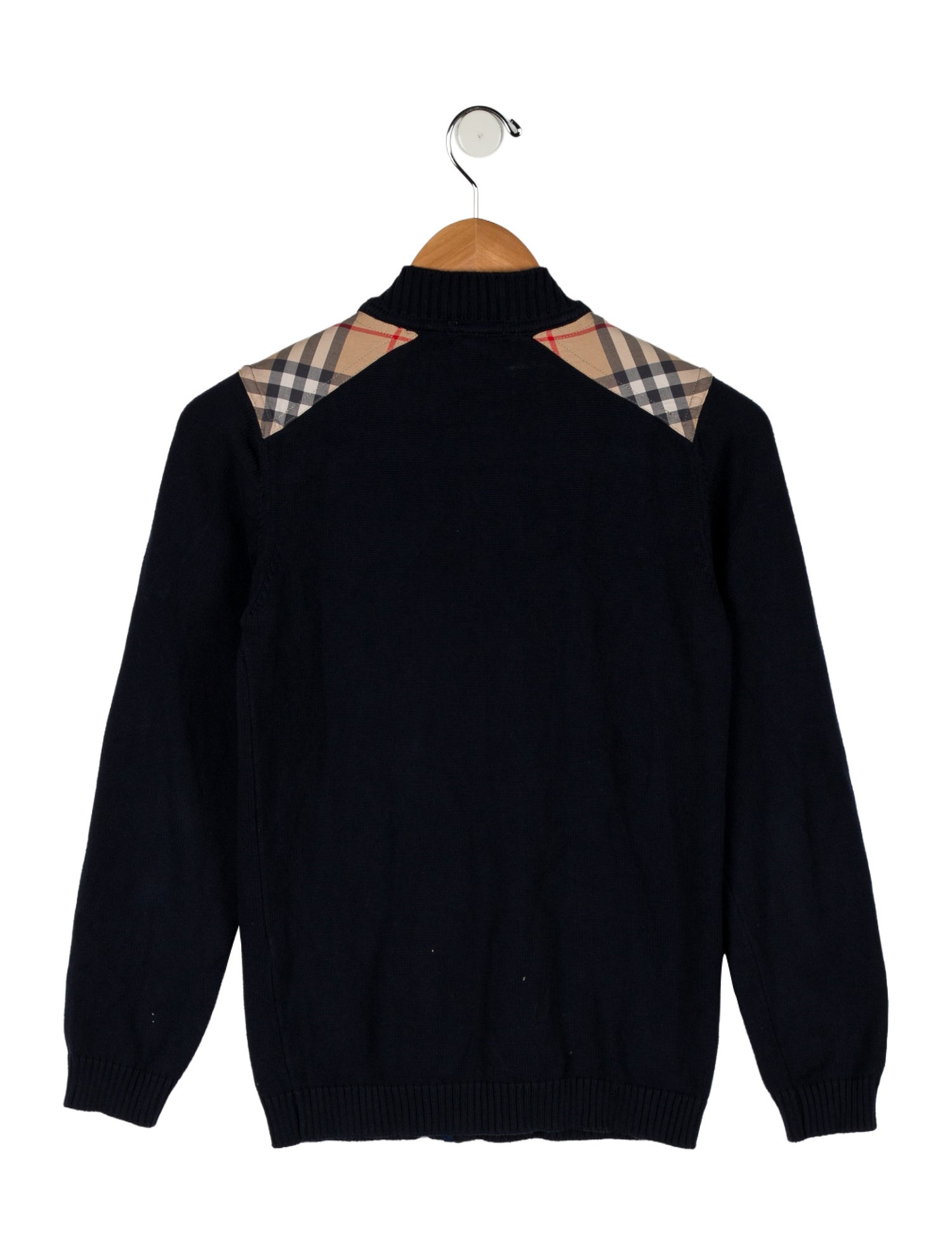 Burberry Boys' Zip Up Knit Sweater