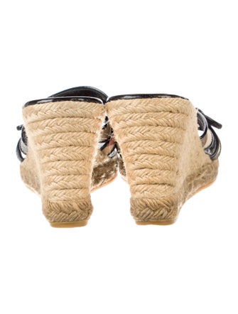 Burberry Nova Check Pattern Leather Espadrilles