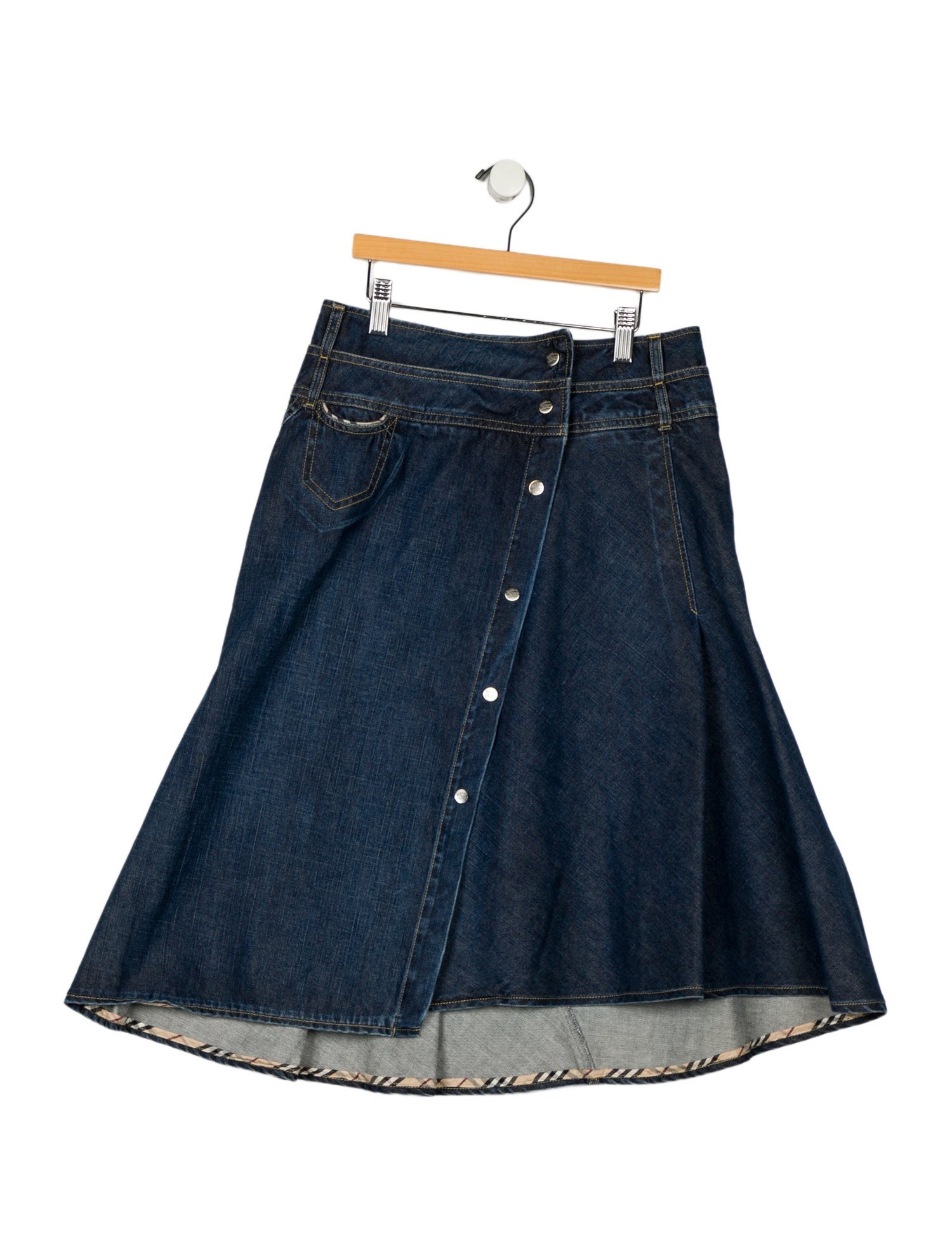 Burberry Kids Denim Mide Skirt w/ Tags