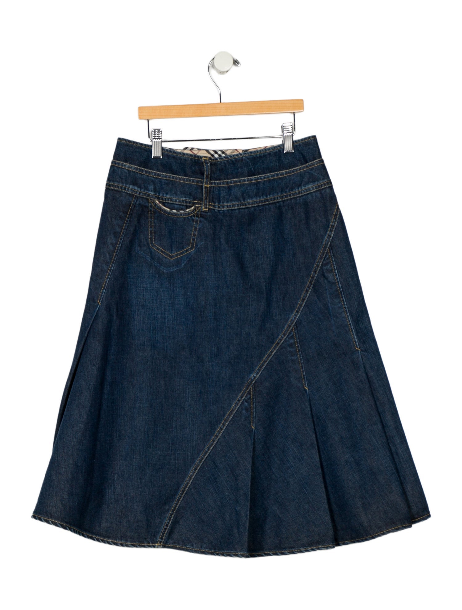Burberry Kids Denim Mide Skirt w/ Tags