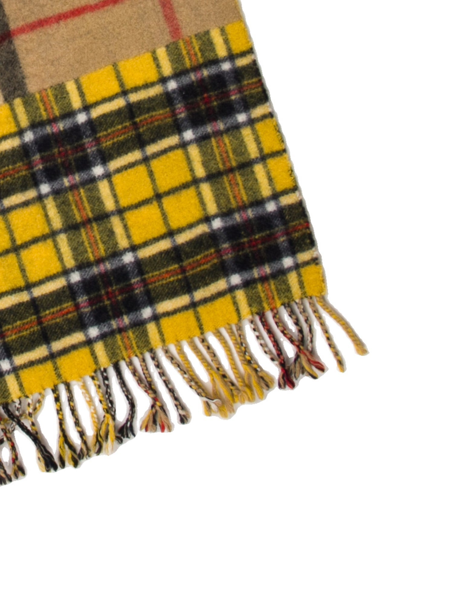 Burberry Cashmere Nova Check Pattern Scarf
