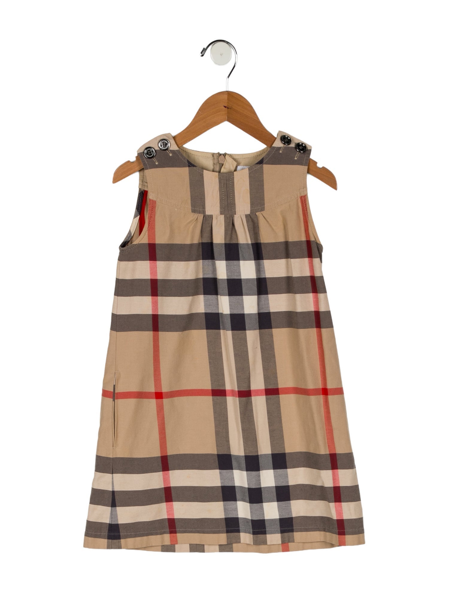 Burberry Girls' Check Print Sleeveless Dress