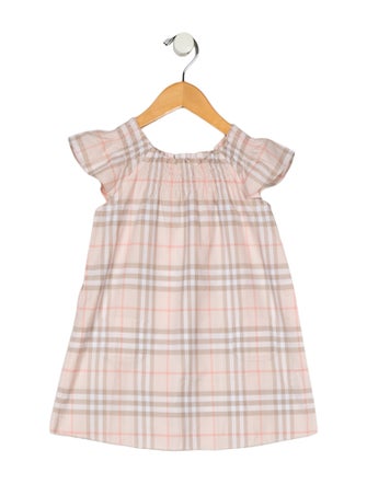 Burberry toddler girls' pink pattern printed dress