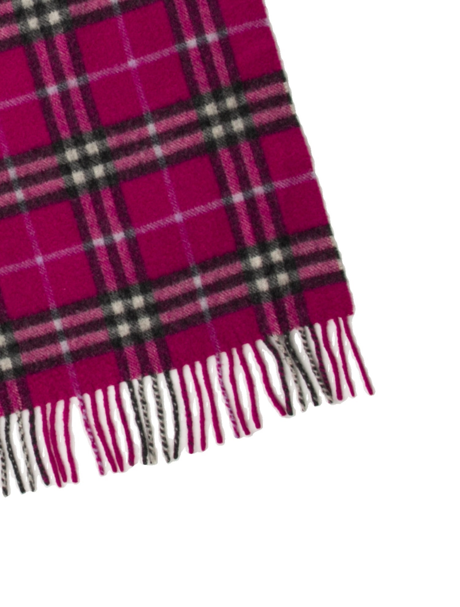 Burberry Cashmere Nova Check Pattern Scarf