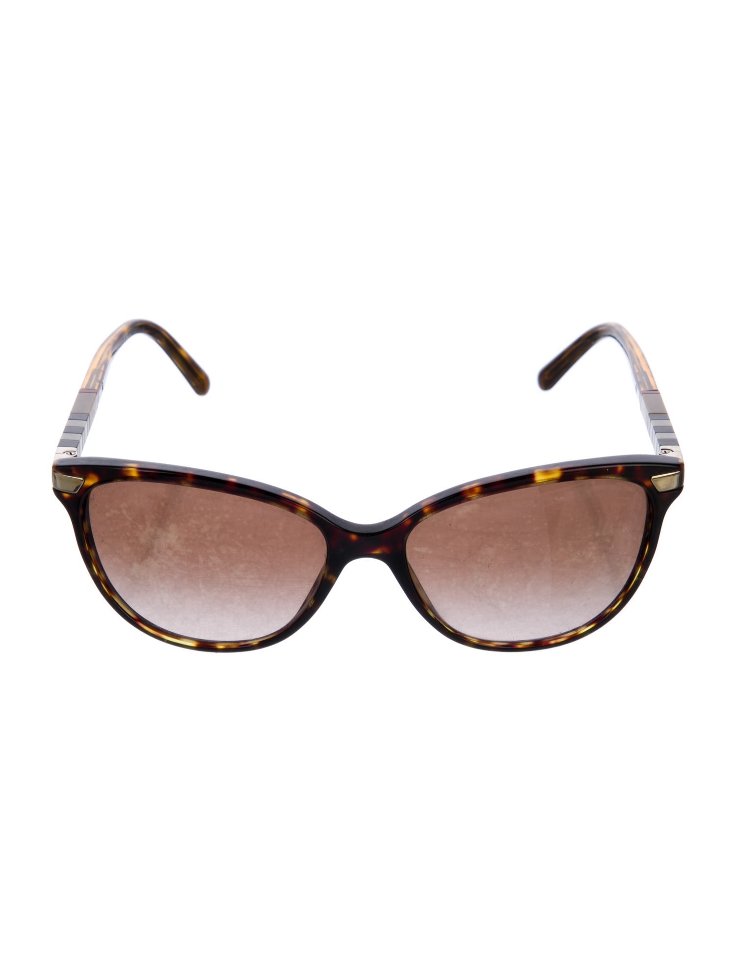 Burberry House Check Pattern Oversize Sunglasses