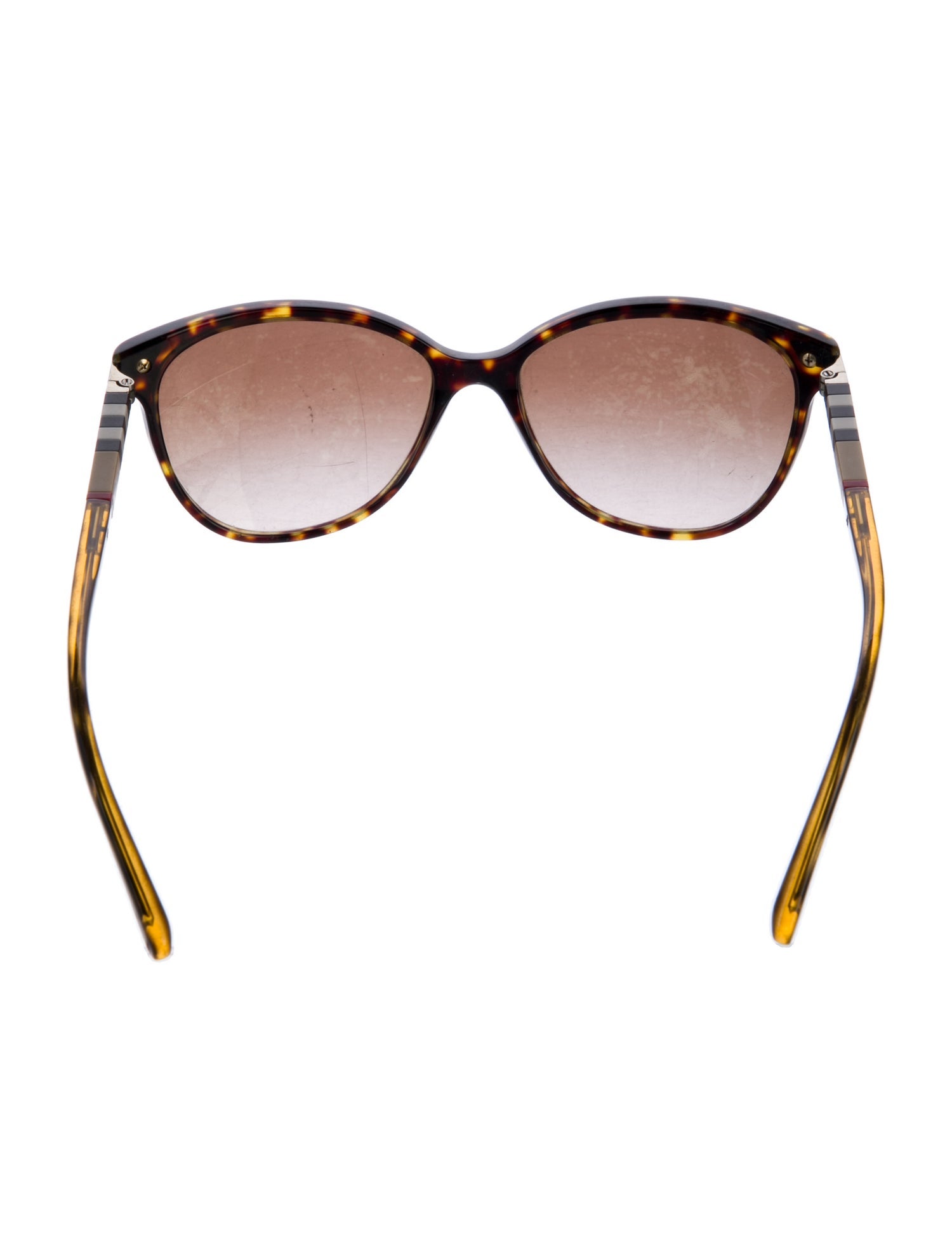 Burberry House Check Pattern Oversize Sunglasses