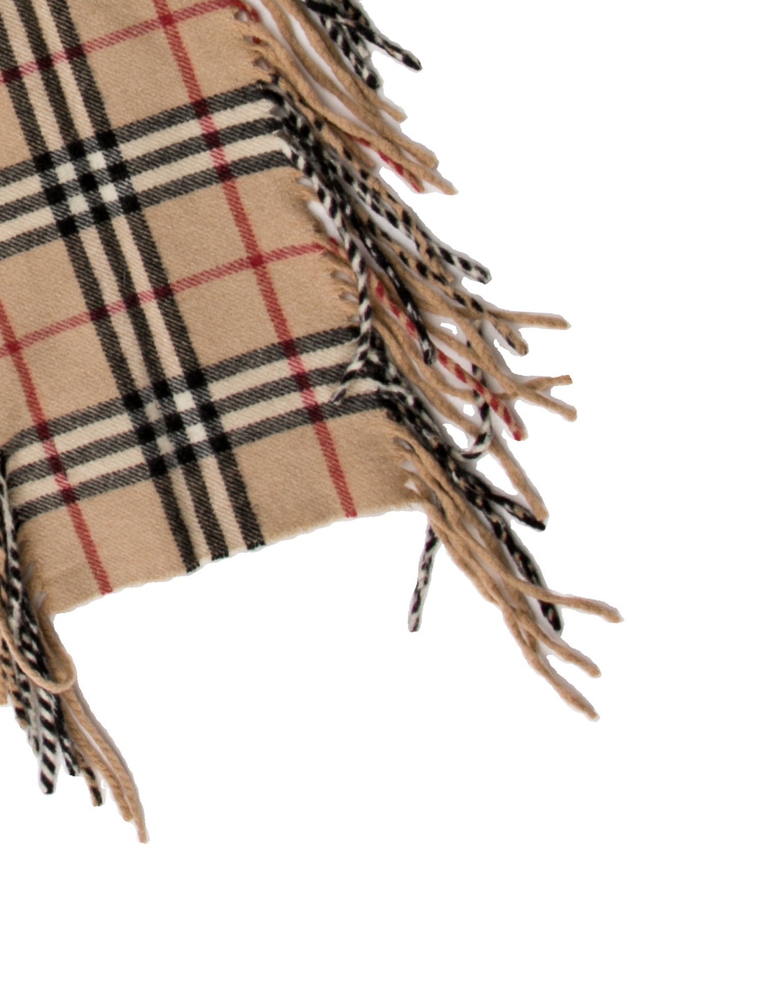Burberry Cashmere Nova Check Pattern Scarf