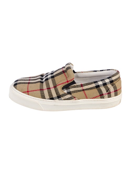 Burberry House Check Pattern Canvas Loafer Sneakers