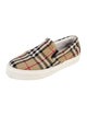 Burberry House Check Pattern Canvas Loafer Sneakers