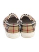 Burberry House Check Pattern Canvas Loafer Sneakers