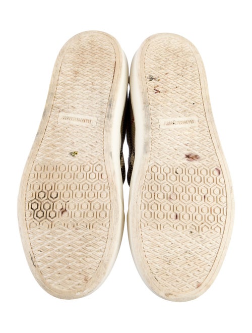 Burberry House Check Pattern Canvas Loafer Sneakers