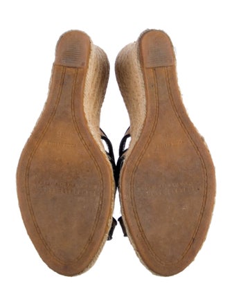 Burberry Nova Check Pattern Leather Espadrilles