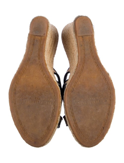 Burberry Nova Check Pattern Leather Espadrilles