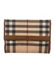 Burberry House Check Pattern Compact Wallet