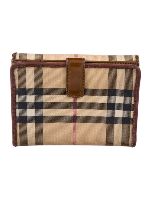 Burberry House Check Pattern Compact Wallet