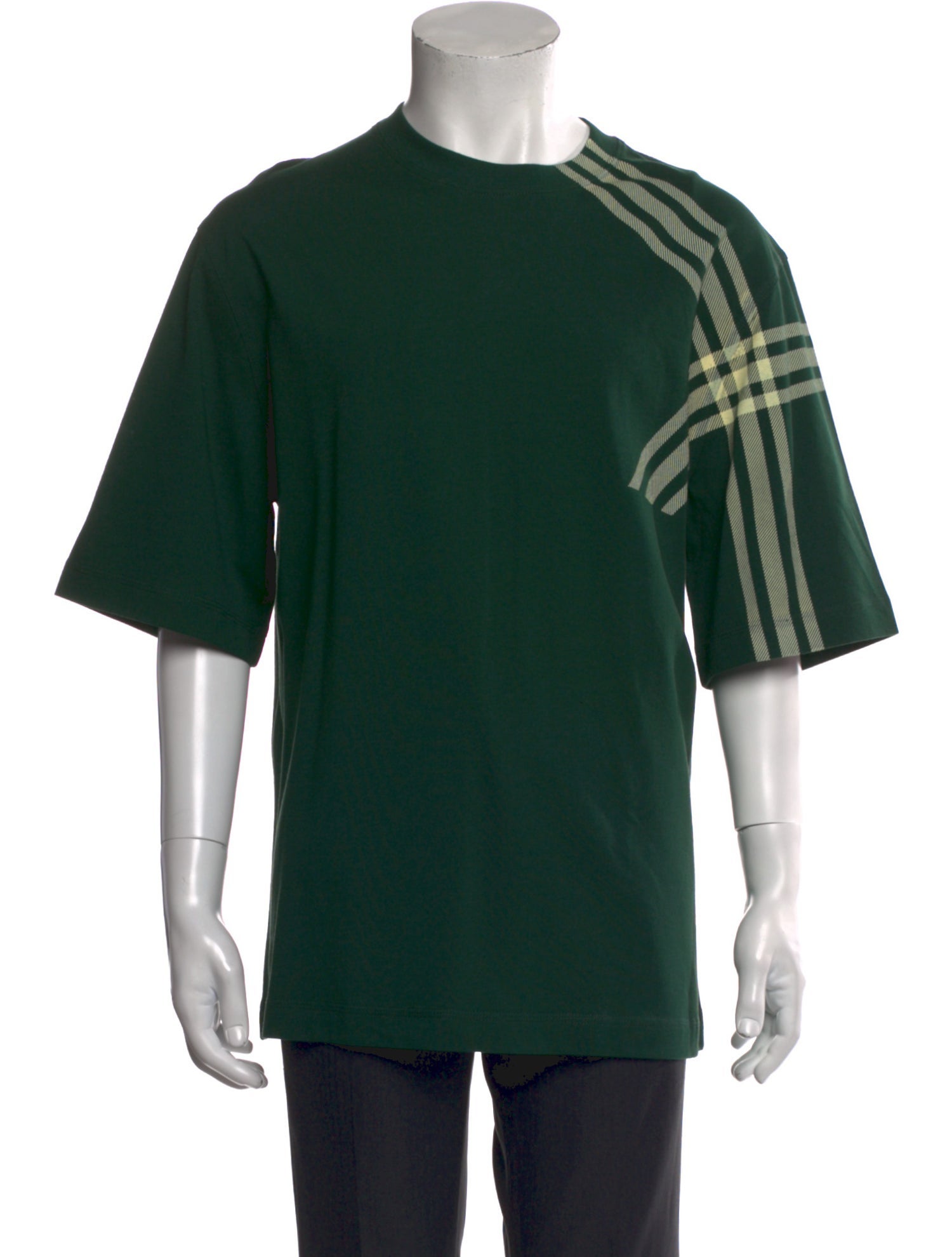 Burberry Striped Crew Neck T-Shirt