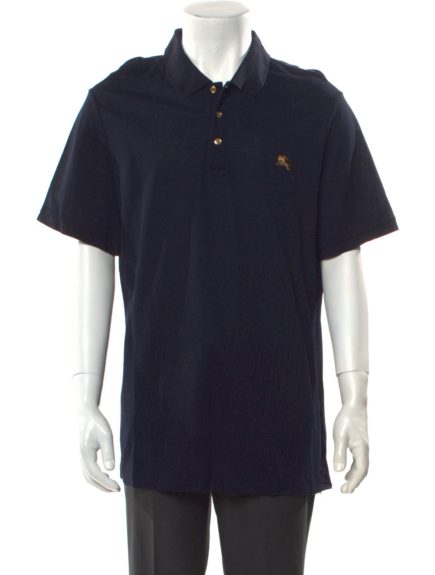 Burberry House Check Pattern V-Neck Polo Shirt