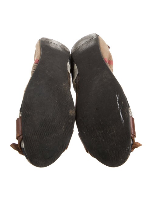Burberry Nova Check Pattern Canvas Ballet Flats