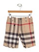 Burberry Check Print Shorts