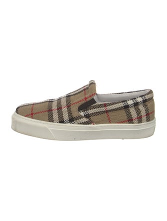 Burberry House Check Pattern Canvas Sneakers