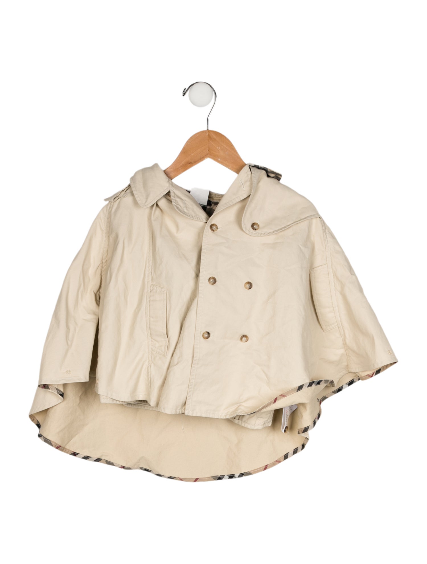 Burberry Kids' Nova Trim Poncho