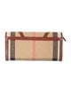 Burberry Canvas Plaid Print Wallet