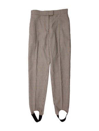 Burberry Plaid Print Skinny Leg Pants