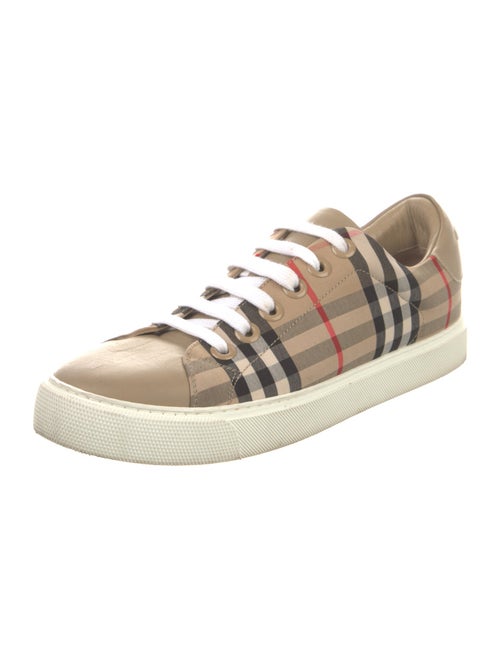Burberry House Check Pattern Canvas Sneakers