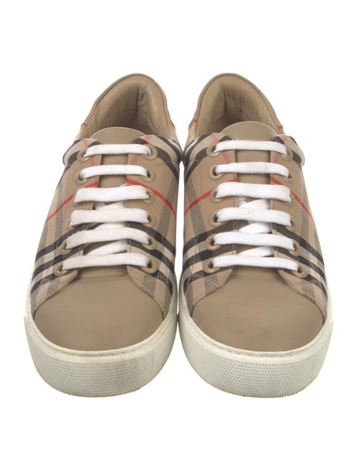 Burberry House Check Pattern Canvas Sneakers
