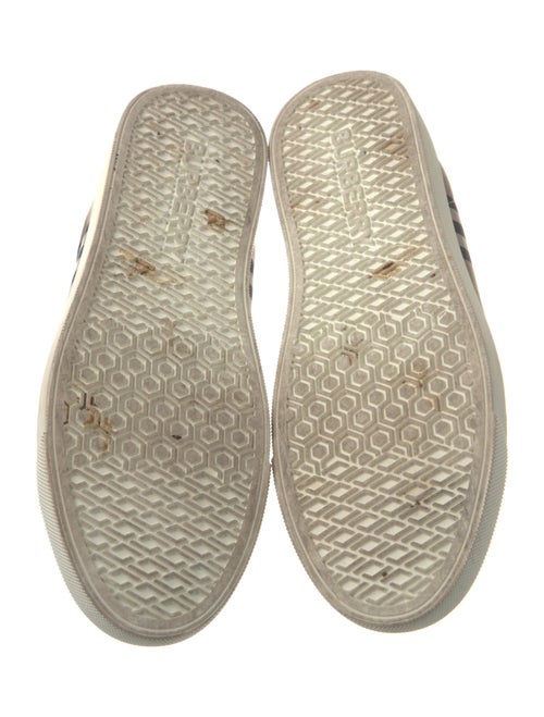 Burberry House Check Pattern Canvas Sneakers