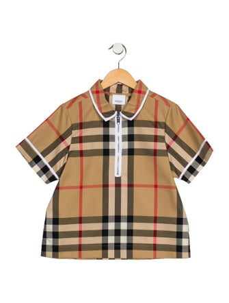 Burberry Check Print Top