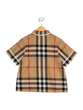 Burberry Check Print Top