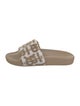 Burberry TB Monogram Terry Cloth Slides