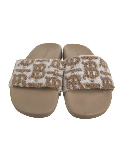 Burberry TB Monogram Terry Cloth Slides