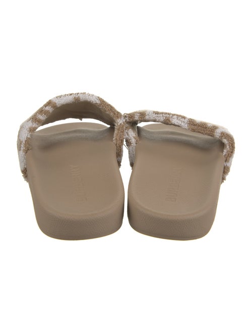 Burberry TB Monogram Terry Cloth Slides