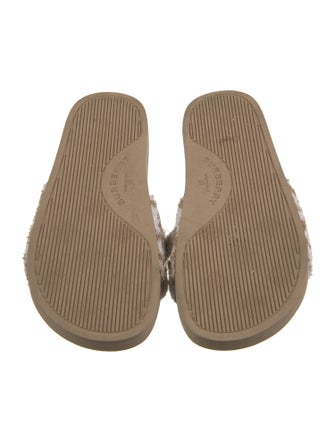 Burberry TB Monogram Terry Cloth Slides