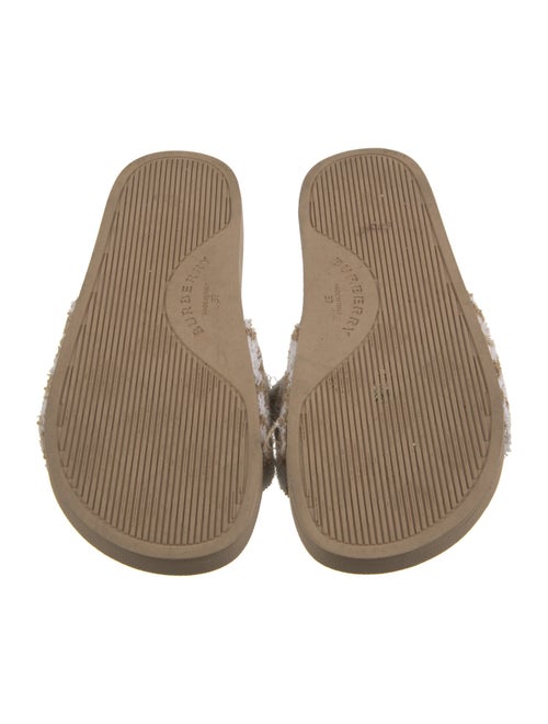 Burberry TB Monogram Terry Cloth Slides
