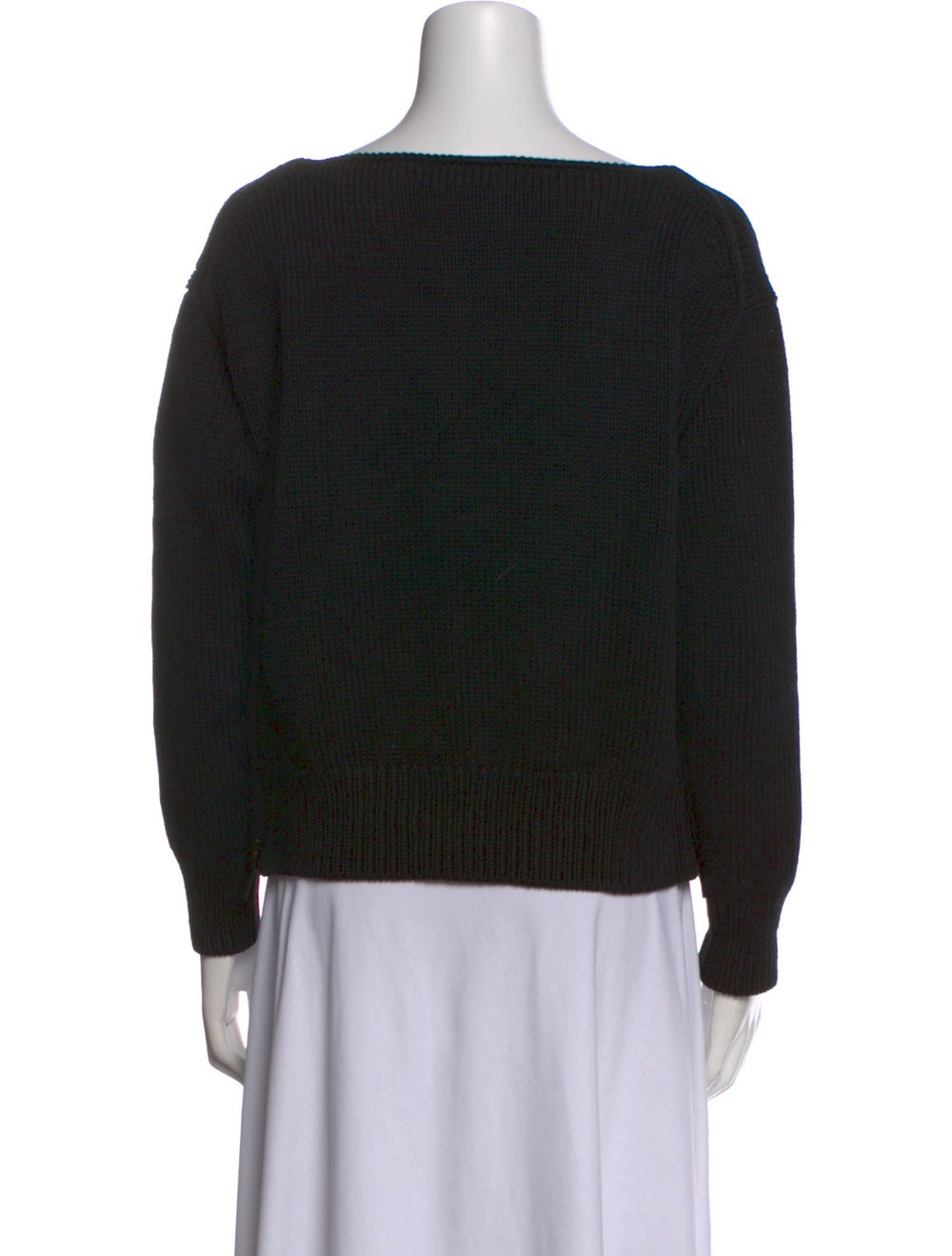 Burberry Pullover Black Printed Three-Quarter Sle… - image 3