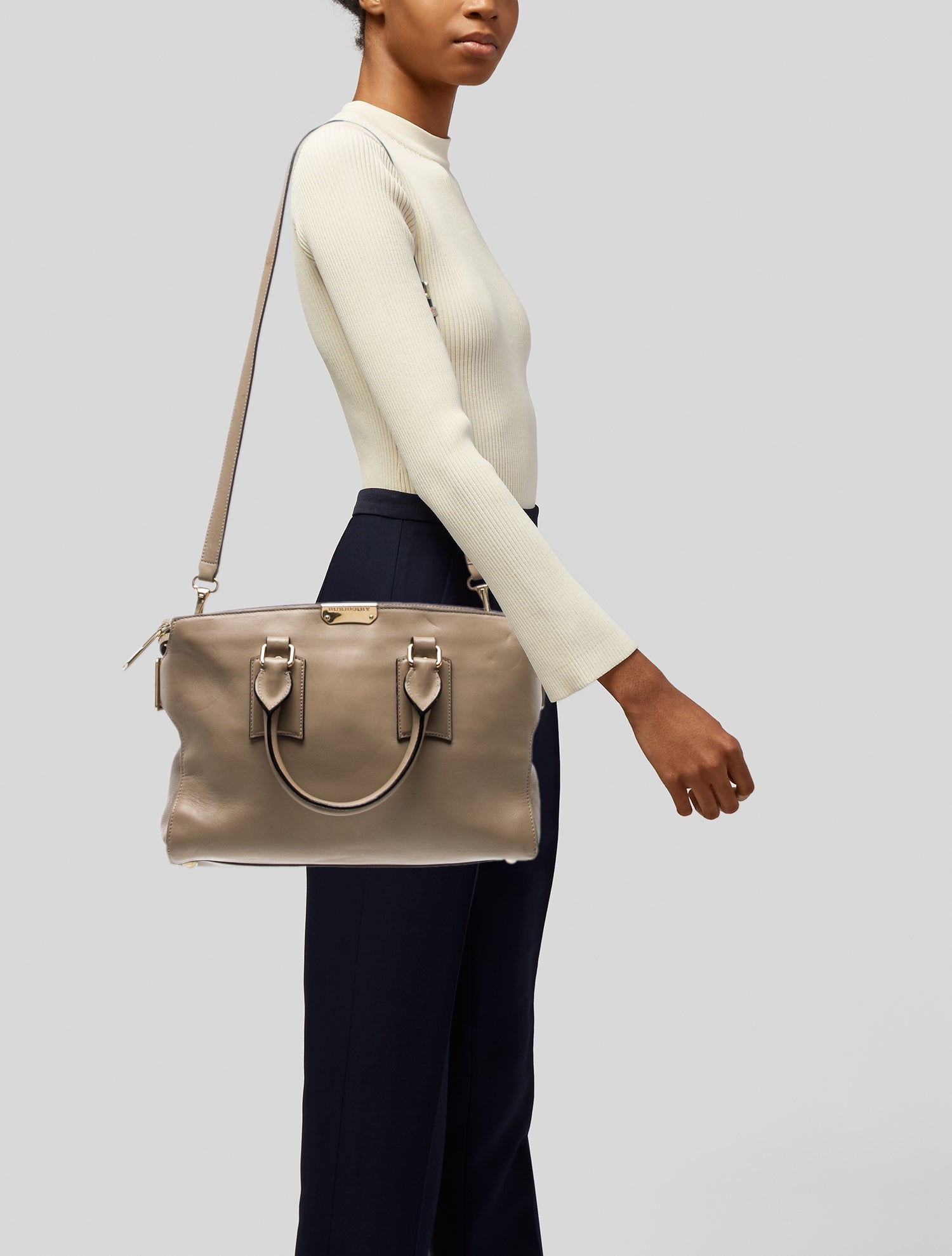 Burberry House Check Clifton Handle Bag