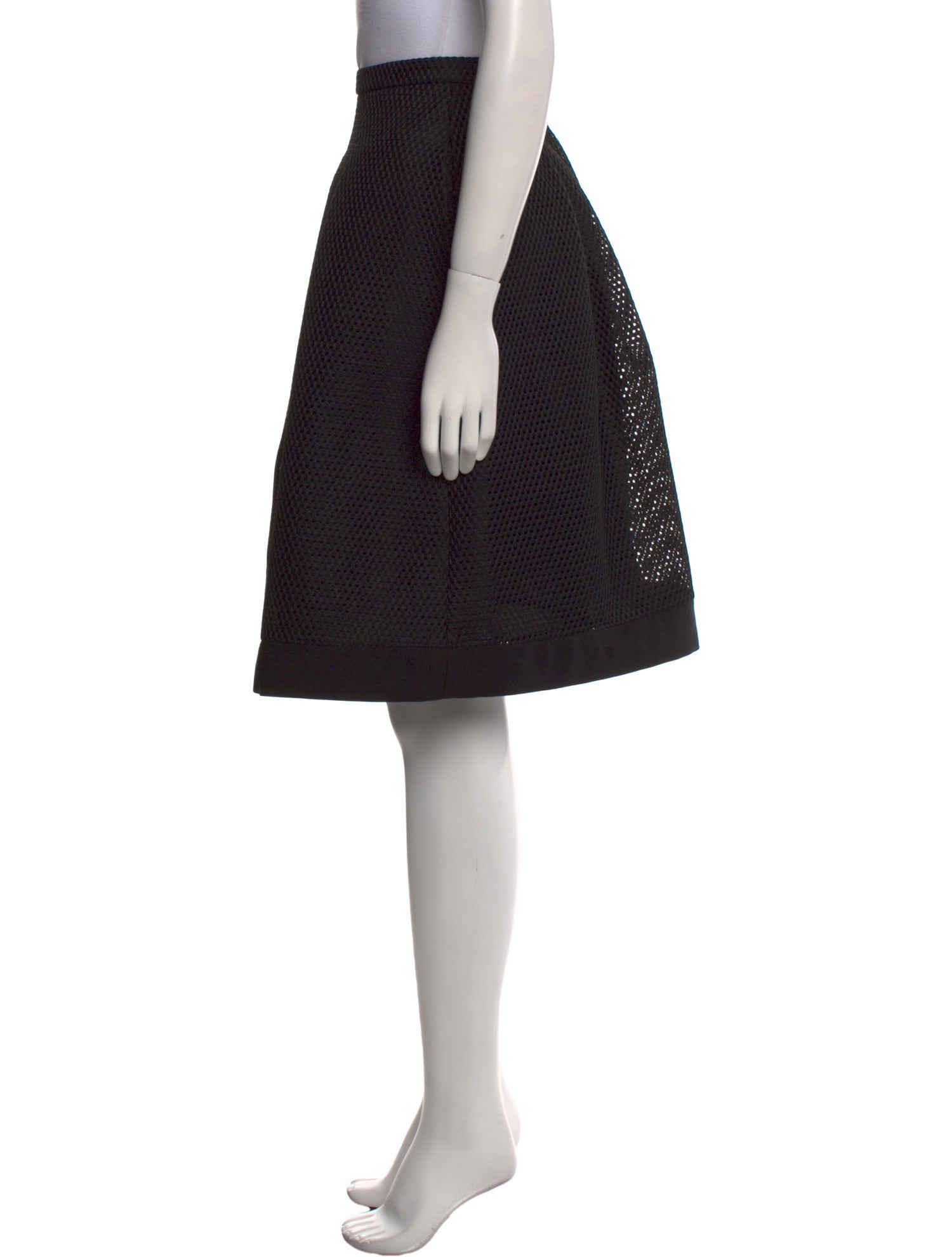 Burberry Pleated Accents Knee-Length Skirt