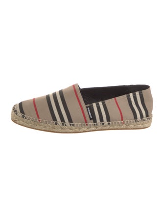 Burberry Nova Check Pattern Canvas Espadrilles