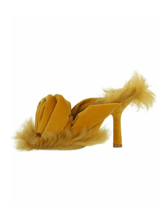 Burberry Velvet Solid Sandals w/ Tags