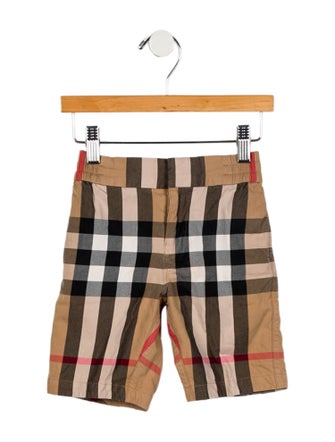 Burberry Toddler Boys' Checkprint Flat Front Shorts