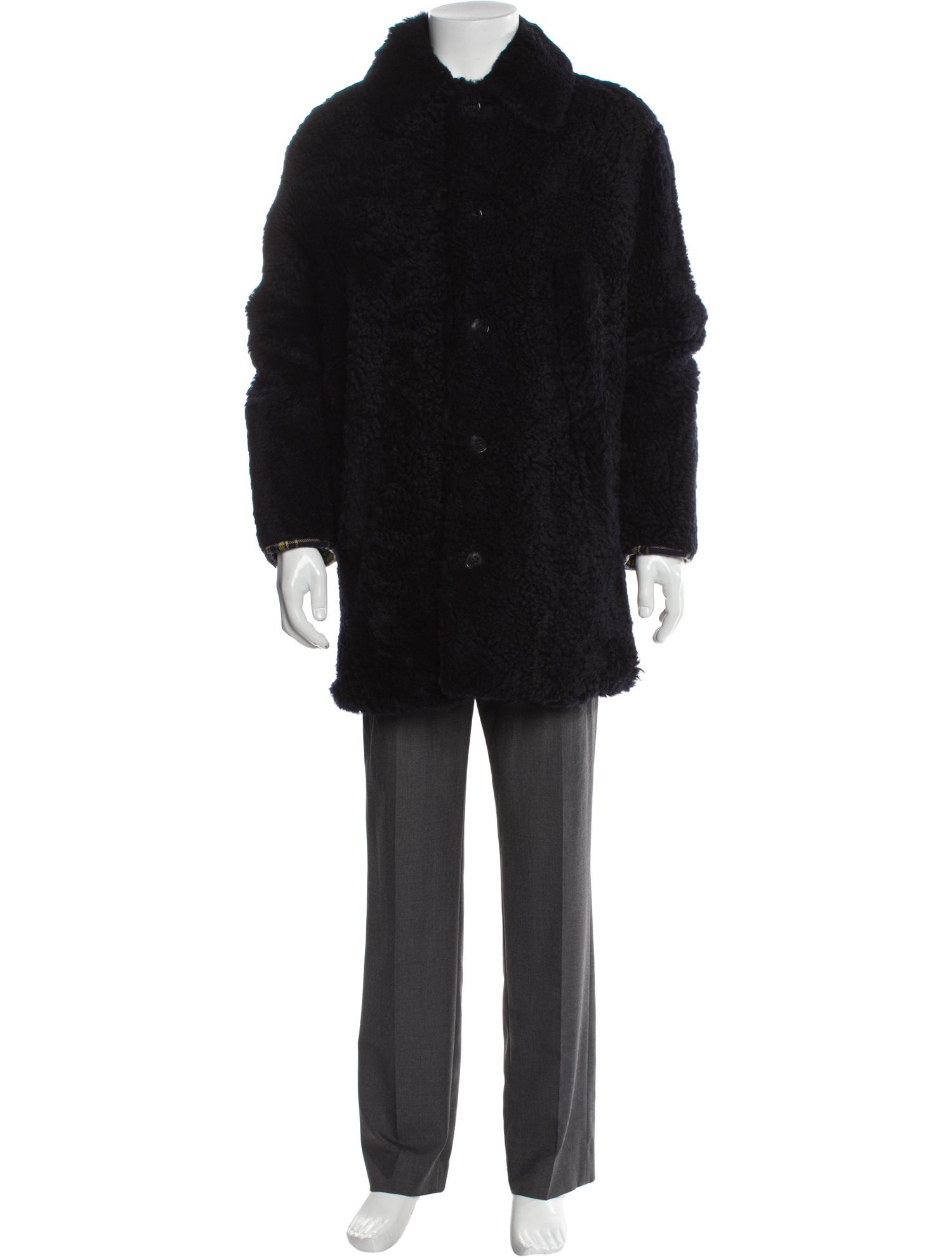 Burberry Shearling Overcoat