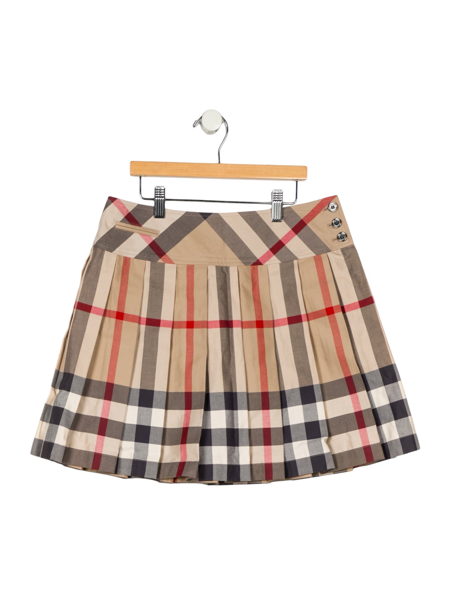 Burberry Burberry Nova Check Pleated Skirt