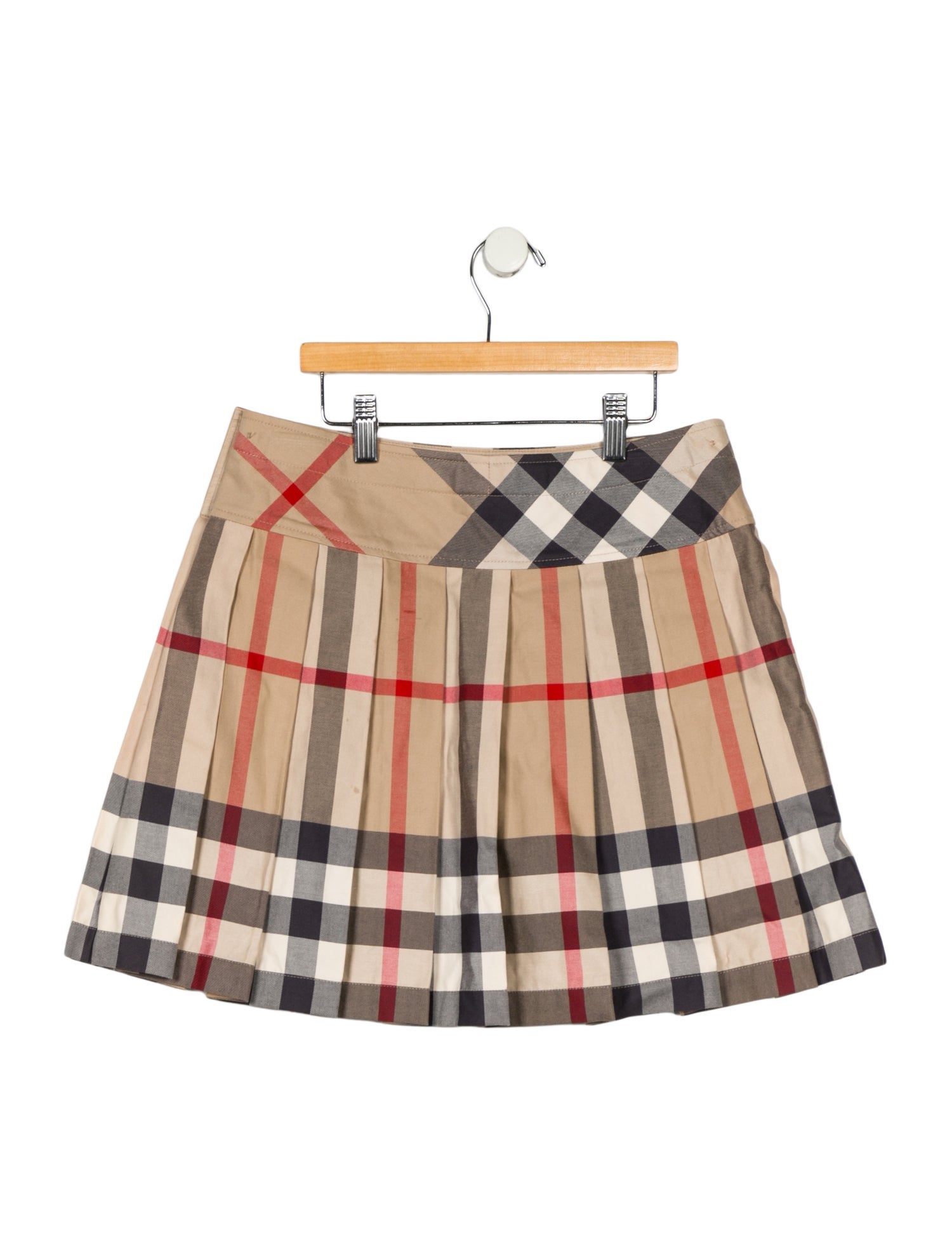 Burberry Burberry Nova Check Pleated Skirt