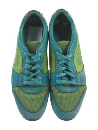 Burberry Suede Colorblock Pattern Sneakers